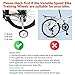 Little World Bicycle Training Wheels, Variable Speed Bike Training Wheels Bicycle Stabilizers Mounted Kit for Kids Variable Bike of 18 20 22 Inch, 1 Pair (Sliver)