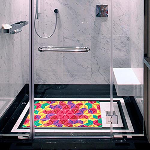 Alfombrilla de baño de PVC antideslizante rectangular lavable 6
