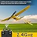VOLANTEXRC RC Plane Trainer Sport Cub 3CH Remote Control Airplane with Prop Saver, 6-Axis Gyro Stabilizer & 3 Modes to Fly, Radio Controlled Aircraft RTF for Beginners, Kids and Adults (400mm,Yellow)