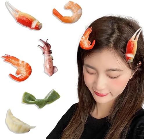 Amazon | 食品サンプル クリップ ヘアピン 食品サンプルヘアピン 【6個 