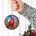 Cardinal Christmas Ornaments, Tree Decoration, Winter Bird Memorial Gifts Ceramic Ornament, Decorations - Best for Women, Surrounded by Your Glory Christmas-NN140