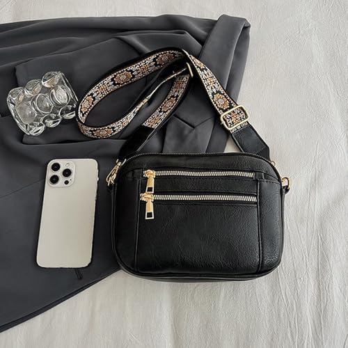 Sac à bandoulière pour femme en cuir véritable aux finitions soignées - 5
