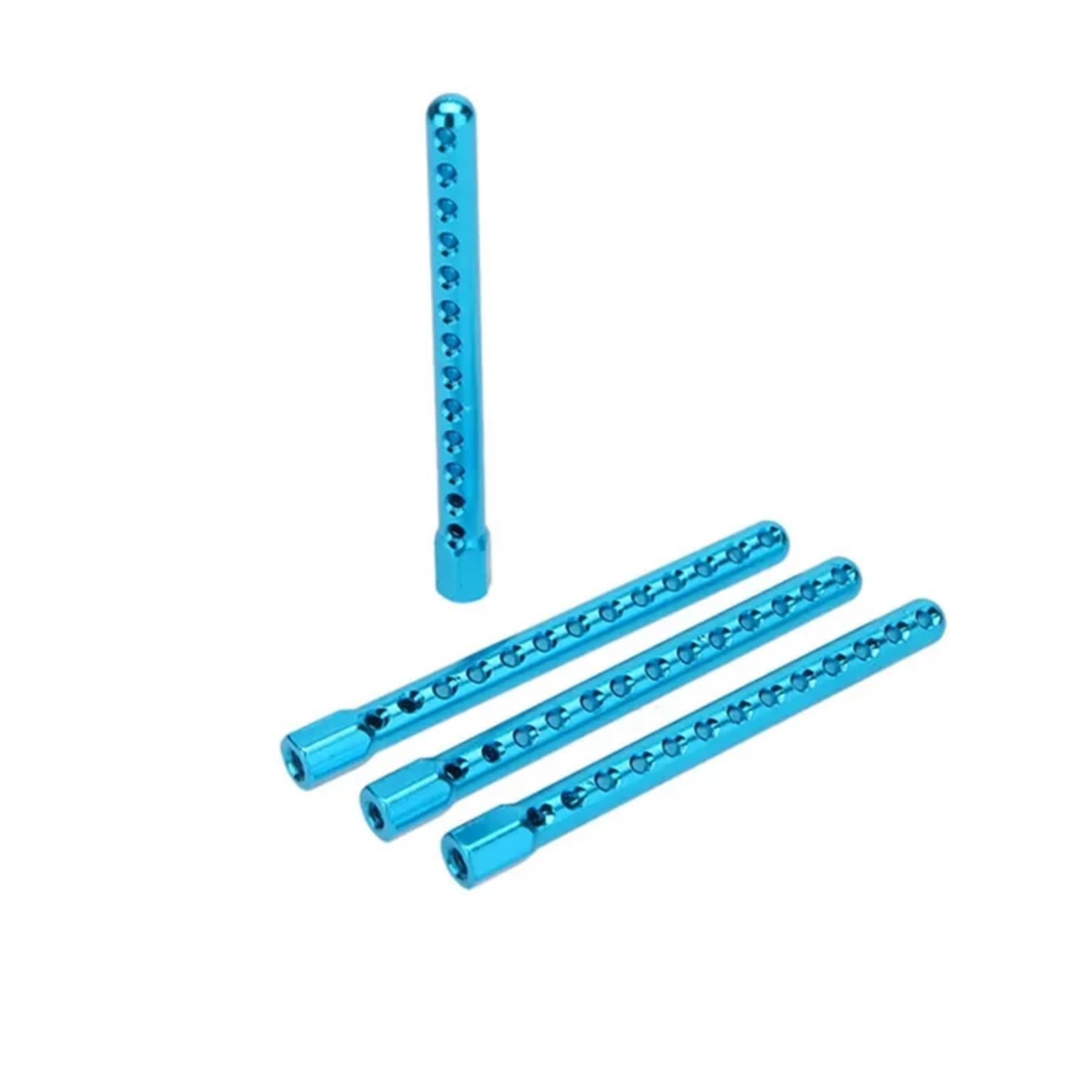 para HSP 102037 02144 para Redcat para Traxxas para Axial 1/10 RC Coches Arrastre 4 Uds Soportes Cuerpo Aluminio Piezas Mejora Repuestos