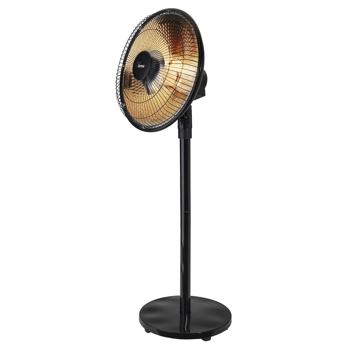 Bimar HR320 Stufa radiante a parabola Solemio, Lampada riscaldante, Stufa radiante infrarossi, Stufa portatile, Potenza regolabile, Oscillazione automatica, Con interruttore di sicurezza ribaltamento