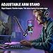 FIFINE USB Streaming Microphone Kit for Gaming, Condenser Mic with RGB, Noise Cancellation, Game/Chat Dial-Plug & Play for PC Twitch/YouTube/Podcast, Includes Boom Arm & Pop Filter-AmpliGame AM6T
