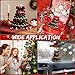 DIY Crochet Christmas Tree Kit – Handmade Holiday Decoration Set,Christmas Crochet Kit,Christmas Tree Bow Pearl Embellishment, Home Craft with Yarn, Hook, Beads Instructions (Red & Green)