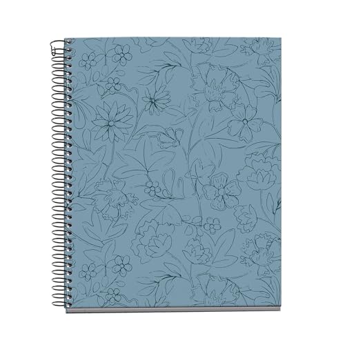 Cahier à spirales 4 sujets A5 Miquel Rius de 120 feuilles lignées lagon