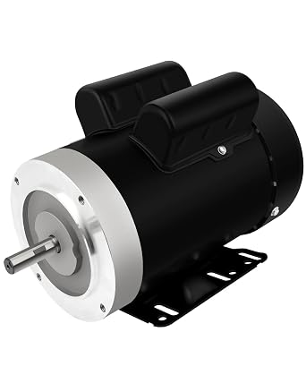 1.5HP Electric Motor, 56C Single Phase Motor, 3450RPM Motor, 5/8" Shaft Diameter, CW/CCW, INS F 60HZ 115/230V