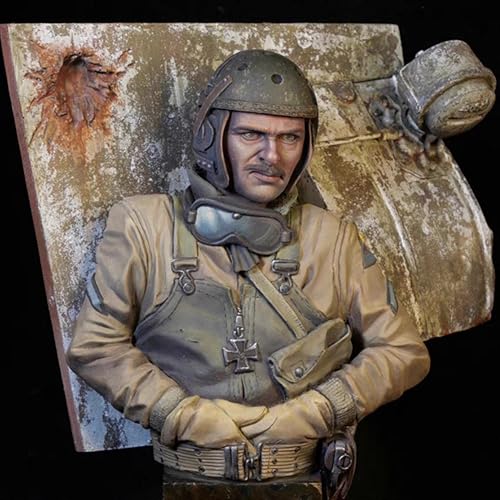 Figurine en résine de commandant américain WW2 buste 1/10 collection e7A3Y4 - 4