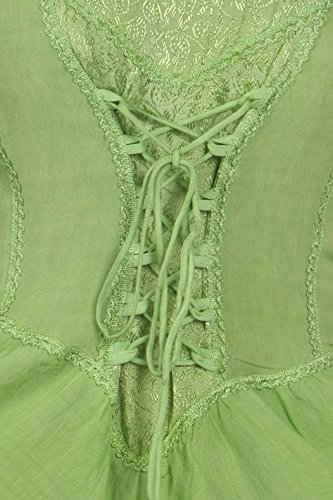 Image of Sakkas Lady Mary Jacquard Corset Style Bodice Lightweight Handkerchief Hem Dress