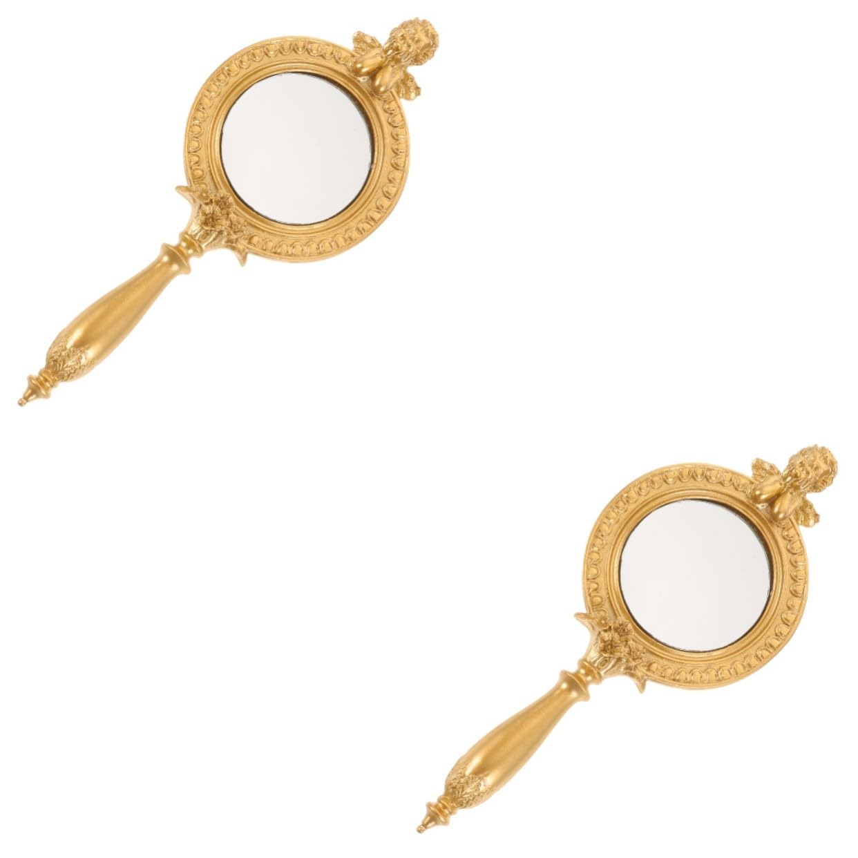 Miroir à main vintage set de 2 pièces idée cadeau maquillage pour filles