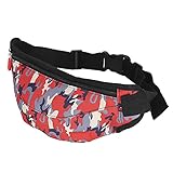 EIMSOAH Hochwertige Einzelschulter-Aufbewahrungstasche aus Tarnstoff für Lite, Geräumig und Kratzfest, für Reisende (Tarnrot)