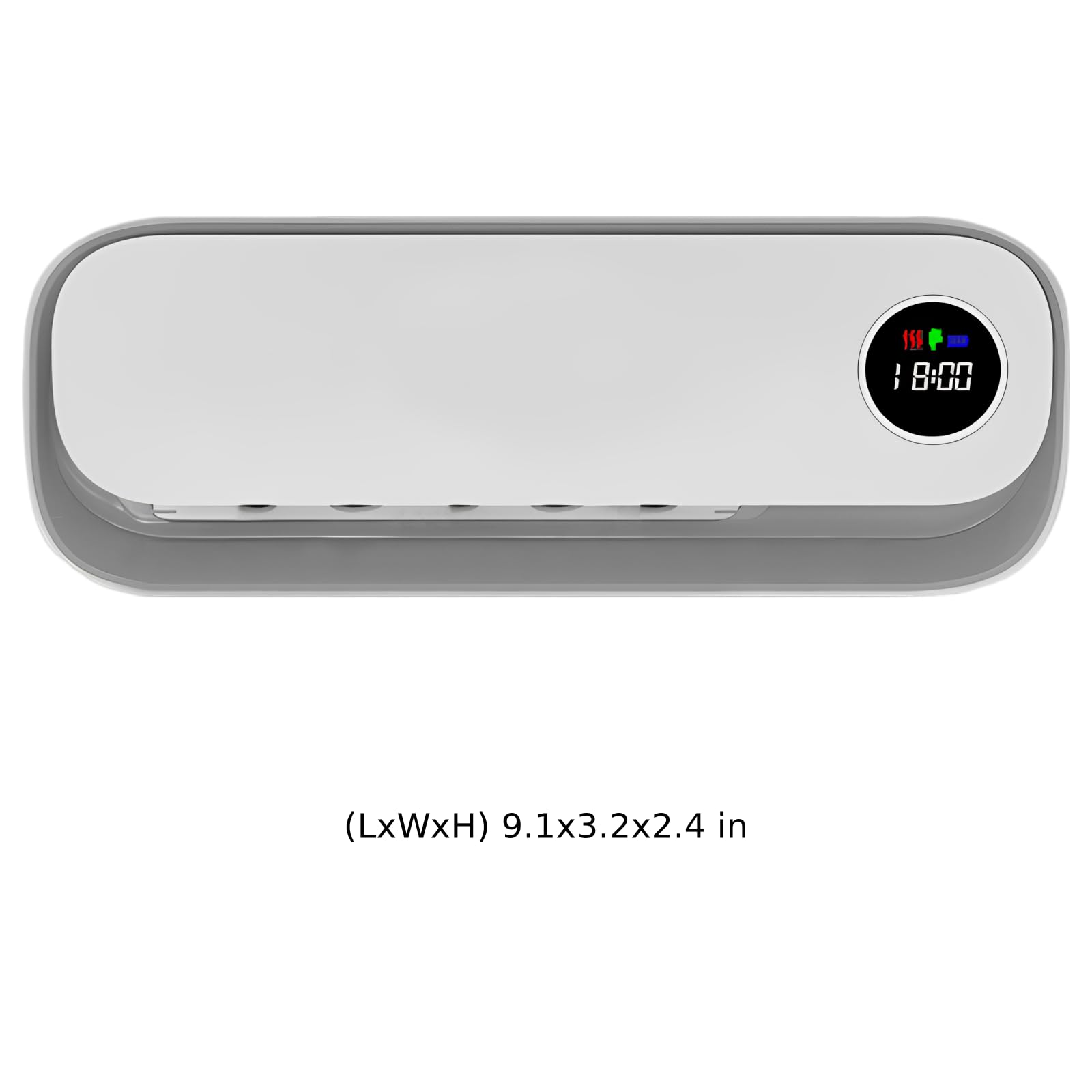Limpiador de cepillos de dientes 120S, soporte de montaje en pared con reloj, secado y purificación, soporte inalámbrico recargable para 3-4 cepillos