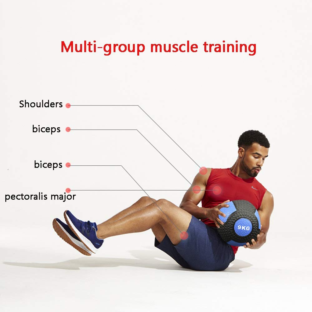 Pelota Medicinal Hogar De Goma Sólida Bola De Medicina, Macho Y Hembra Bola De La Aptitud Ejercicio, Bola del Balance, Boxeo Aptitud De Formación Básica De Bouncy Ball, 7 Kg, 8 Kg, 9 Kg, 10 Kg