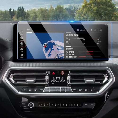 Protection écran GPS BMW X3 X4 2022 2023 verre trempé 12.3 pouces