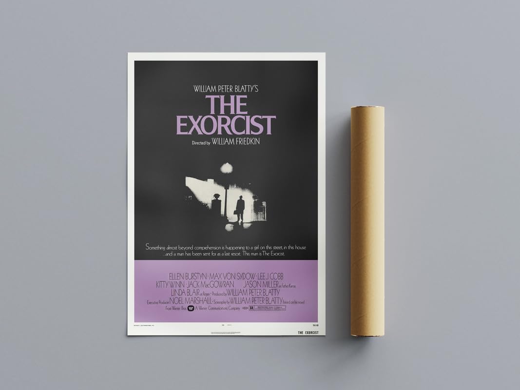 Pixie Posters Multi Colour All Tme Great Horror Movie Posters The Exorcist Wall Art (A3 Size 29.7Cmx42cm)