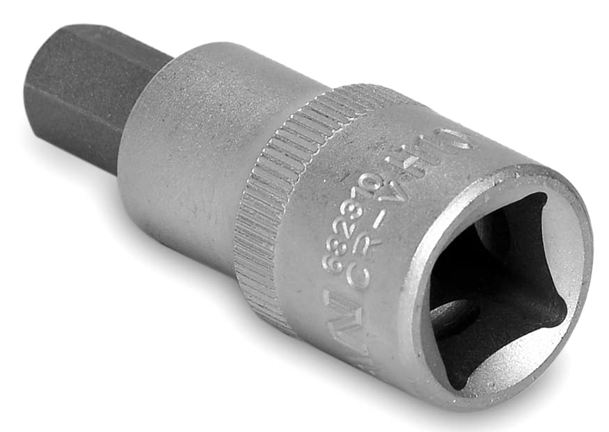 Clé 6 pans 10 mm avec entraînement 1/2 en acier Chrome-Vanadium durable