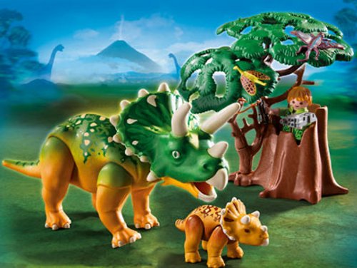 PLAYMOBIL - Triceratops con bebé (5234)