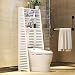 HYY-YY Ripiani da bagno sopra la toilette Scaffale Utility Delicato cava 3 ripiani bagno del risparmiatore dello spazio bagno Organizer for la casa doccia Caddy Shelf (Colore: Bianco, Dimensione: 60 x