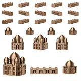 Civilization Empires for Catan Board Game | Replacement Player Sets | Settlers Pieces | Cities Settlements Roads | 3D Printed (Silk Coffee (Indian Empire))