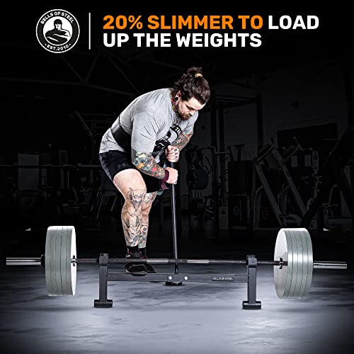 Image of Olympic Weight Plates [Bells of Steel] Cast Iron Machined Plates, Barbell Weights for Commercial and Home Gym, Strength Training Plates for Deadlifts, Squats, Bench Press, Shoulder Press