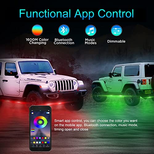 Tenmiro T-33 Car Rgb Led Rock Lights Kit thumb #1