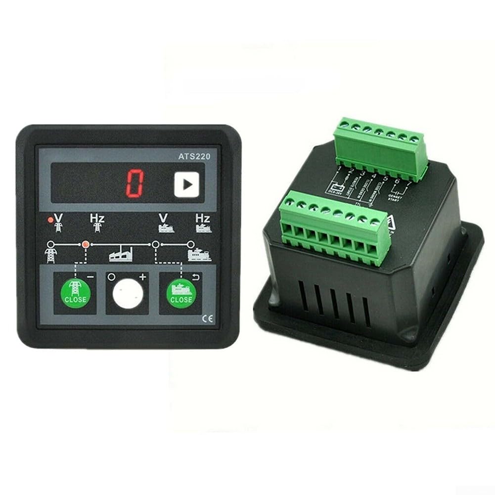 Controlador ATS Controladores de interruptor de transferencia automática ATS220 Mains/Generación para aplicaciones de generación de energía de todo circuito, 78x78x55mm