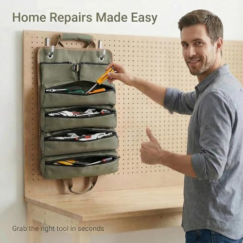 Tool Bag for Hand Tools: 6 Zipper Pockets Keep Tools Sorted - image 5