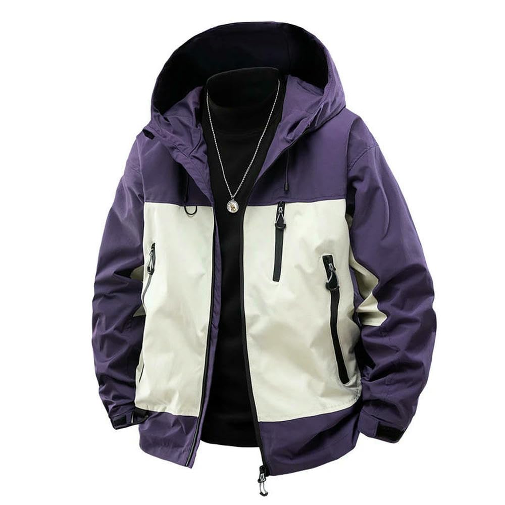 GLDFW Unisex Wiatroszczelna kurtka trekkingowa do wspinaczki górskiej wodoodporne kurtki outdoorowe sporty trencz wiatroodporny