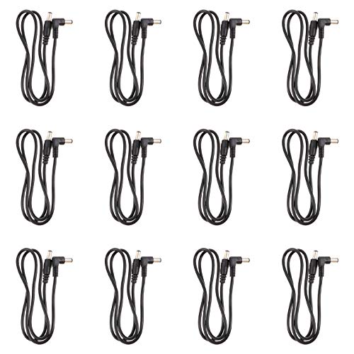 Câbles d'alimentation pour pédale isolation du bruit : lot Milisten 12 pièces DC 5,5x2,1 mm
