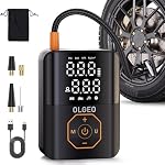 Tire Inflator Portable Air Compressor, 160PSI Tire Inflator for Car, 6X Faster Air Compressor with Digital Pressure Gauge, Tire Pump for Car, Motorcycle, Bike and Ball