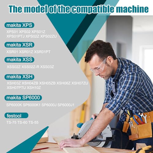 Image of 194368-5 2 * 55 inch Track saw Guide Rail for Makita. fit for Makita Track Saw | Includes 2*55 inch for Makita Guide Rail,2 Rail Connectors and Guide Rails Strip Bar. Makita Track Saw Can't Dance on Guide Rail.