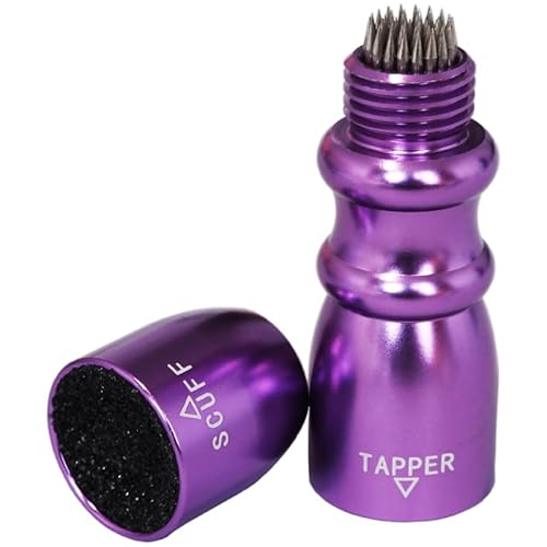 HUIESON Snooker Pool Cue Tip, 2025 New Version Billiard Pool Stick Tip with 3 in 1 Billiard Pool Cue Accessories Tool, Scuffer, Shaper and Aerator, Practical Gifts for Husbands, Best Friends (Purple)