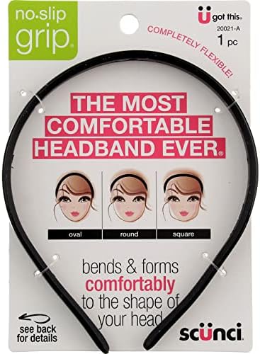 Scunci No Slip Grip Bendable Headband - 3 per case.