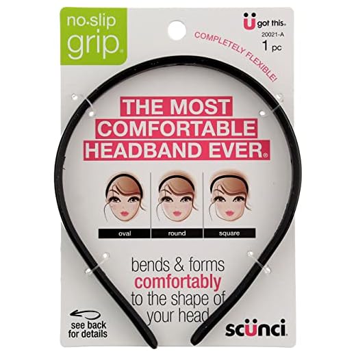 Scunci No Slip Grip Bendable Headband - 3 per case.