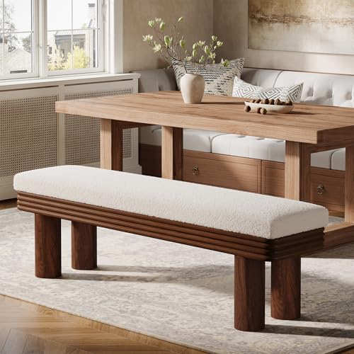 Tribesigns 55-Inch Upholstered Dining Bench