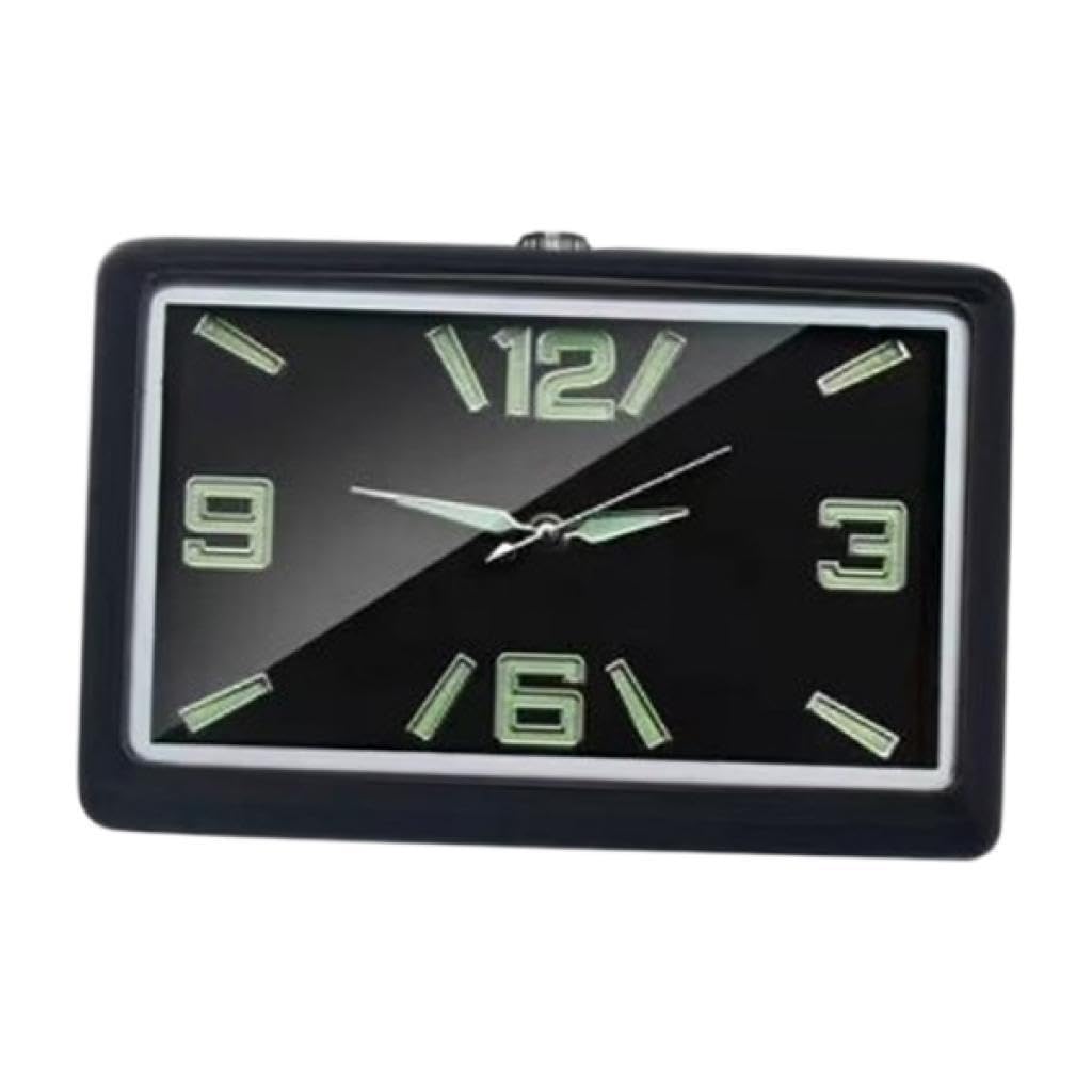 TWISAXC Luminous Clock Stick On Clock For Car Dashboard Air Vent Stylish Time Accessory For Vehicles And Homes Car Interior Decoration Vehicle Boat Trucks