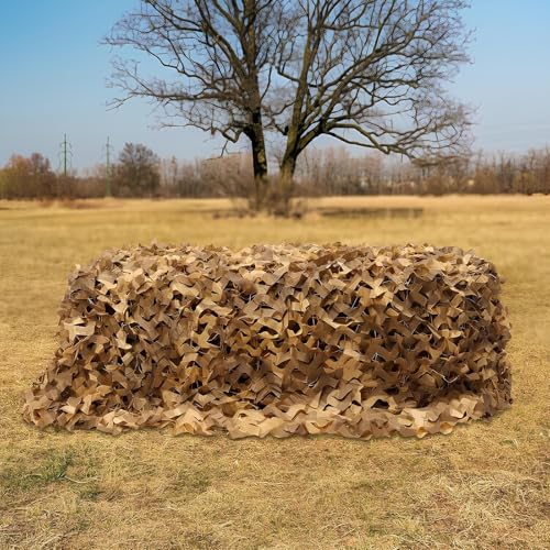 Filet de camouflage pour affût de chasse 8x8m résistant pour dissimulation - 3
