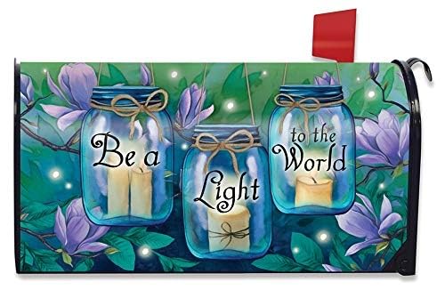 Briarwood Lane Mailbox Cover - Standard Size - Be a Light to the World Spring for Spring Mailbox Cover
