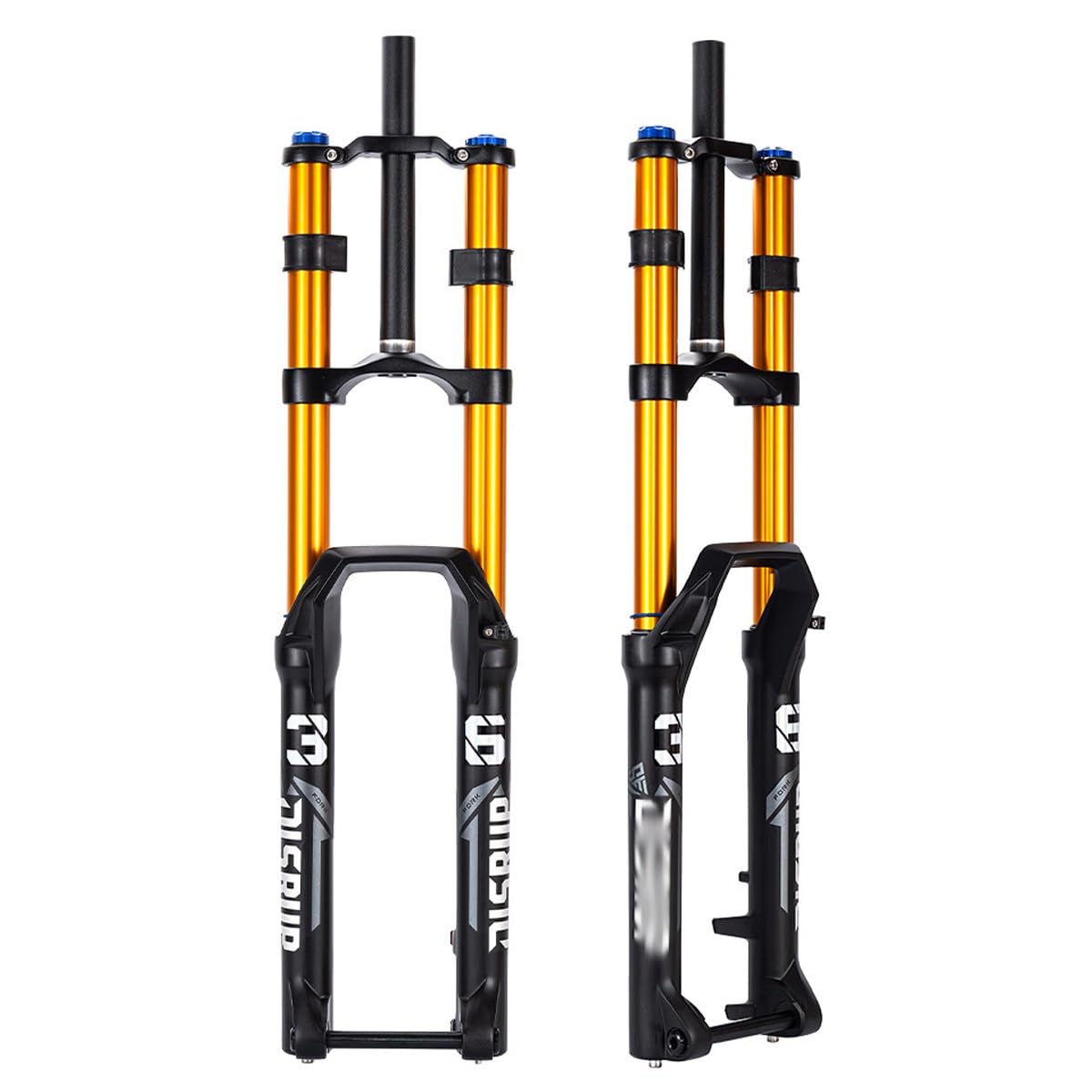 HOMSXPAC DH 27.5/29" Mountain Bike Suspension Fork XC Disc Brake Double Shoulder Downhill Front Forks 180mm Travel Air Damping Adjust 15 * 110mm Thru Axle
