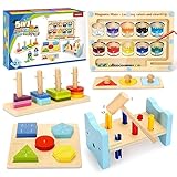 💝 [GENIEßEN SIE DIE ELTERN-KIND-ZEIT]: Wenn Sie Kinder beim Spielen mit diesem Spielzeugset begleiten, können Sie die Eltern-Kind-Beziehung entwickeln und die verschiedenen Fähigkeiten der Kinder fördern. Das baby spielzeug eignet sich auch für das gemeinsame Spielen mehrerer Kinder, um die Beziehung und Zusammenarbeit zwischen Kindern zu verbessern.