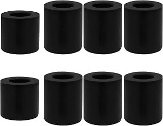 Litoexpe 12 Pcs 3D Printer Silicone Solid Bed Mounts, 3D Printer Heat Bed Leveling Parts, 3D Printer Leveling Spring Replacement Part Orange (9 Pcs 18mm+ 3 PCS 16mm)