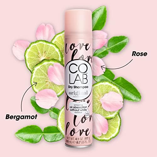 COLAB Dry Shampoo, Original, 50ml, Pack of 6 - No White Residue, No Fuss, All Hair Types, Fresh Scent