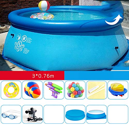 WRJ Deck Plane Rectangular Dustproof Waterproof Foldable Easy Cover Pools Outdoor Beach Summer Party Multifunctional Indoor Playground Space Fishpond Pet Pool Paddling Pool,Style 2
