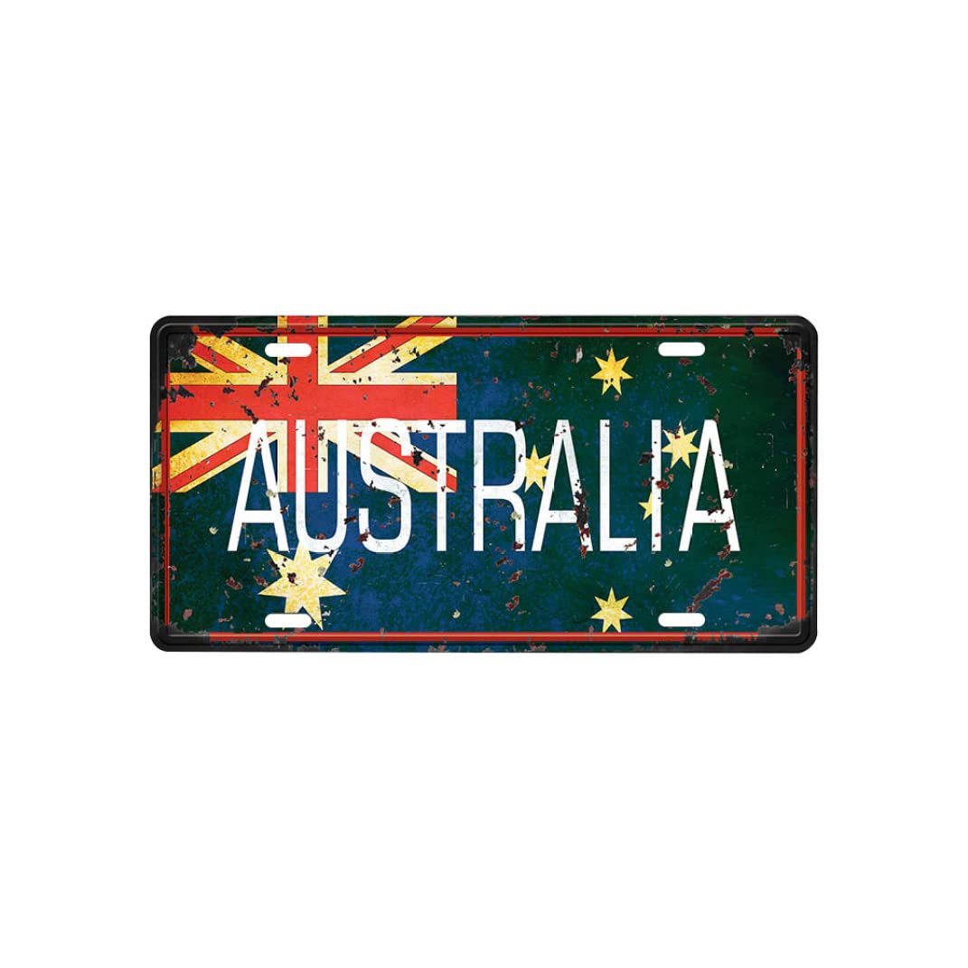 Otbushit Metal Wall Sign 1PC, Vintage Metal Iron Sign Wall Plaque Poster AUSTRALIA Poster for Cafe Bar Pub Beer Club Home Decor