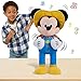 Disney Junior Farmer Mickey Mouse Feature Plush, Lights, Phrases, and Movement, Officially Licensed Kids Toys for Ages 3 Up, Amazon Exclusive