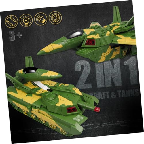 Coche de juguete y avión para niños pequeños con tanque coleccionable 3