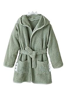 Vertbaudet Kinder Bademantel, Krokodil-Kostüm grün 140