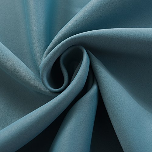 Rose Home Fashion Rhf Blackout Thermal Insulated Curtain - Antique Bronze Grommet Top For Bedroom/Living Room(Turquoise-100By108In) #TOP3