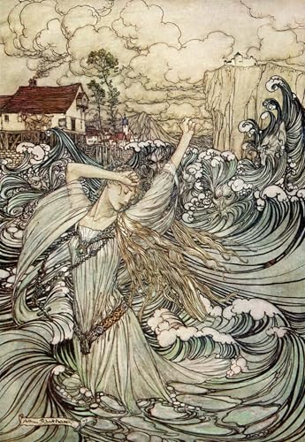 Peinture Ondine Arthur Rackham | Sublimez la décoration de votre salon moderne